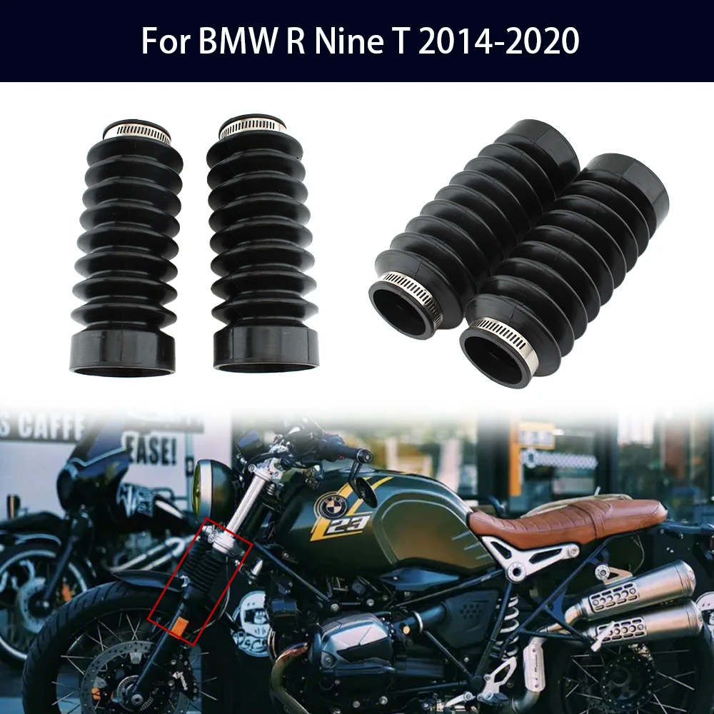 

For BMW R Nine T 2014-2020 Motorcycle Front Fork Boots Urban Pure Scrambler Gaiters Gators Boot Shock Protector Dust Rubber