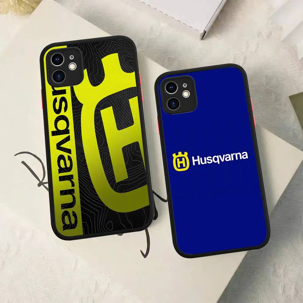 H-Husqvarnas Logo Phone Case For iPhone 16 15 14 11 12 13 Pro Max Plus 12 XS Max Back Cover Matte Case view 5