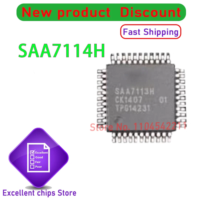 10 stks/partij Originele Nieuwe SAA7114H SAA7114 op voorraad