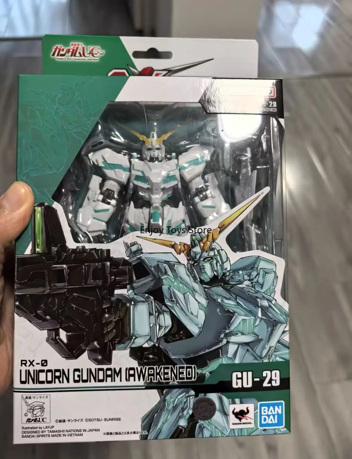 

In Stock Bandai Gundam Universe GU 29 Unicorn Gundam Awakening Edition Spot Model Toys