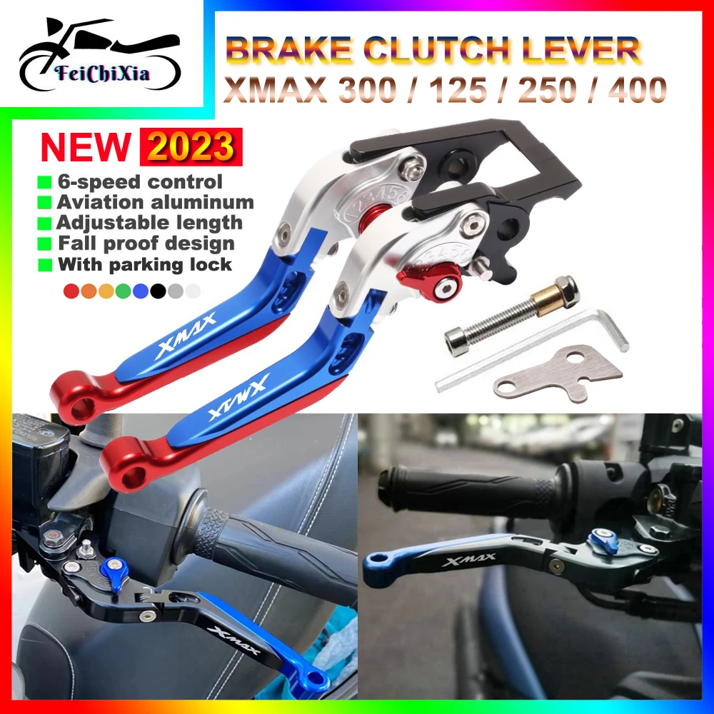 New Motorcycle Accessories Hand Brake Handle 2023 For YAMAHA X-MAX XMAX 300 XMAX 400 XMAX 250 XMAX 125 Handle Clutch Brake Lever