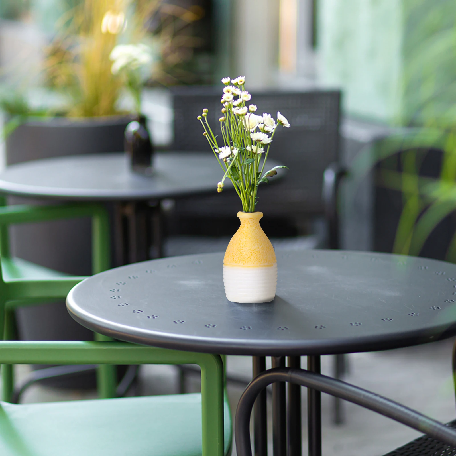 

8Pcs Simulation Resin Flower Vase Mini Creative Desktop Vase Home Decoration Ornament Micro Landscape Craft Home Decoration