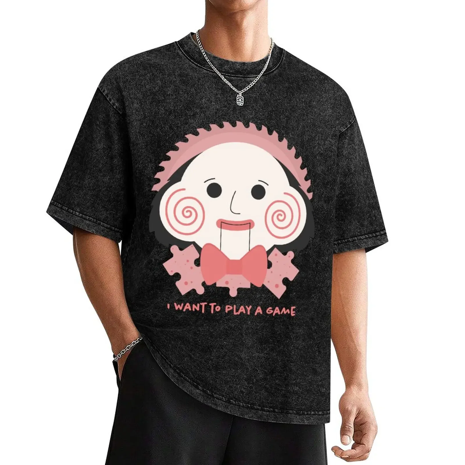 Billy the Puppet from Saw T-Shirt man clothes anime clothes aesthetic clothes mens graphic t-shirts