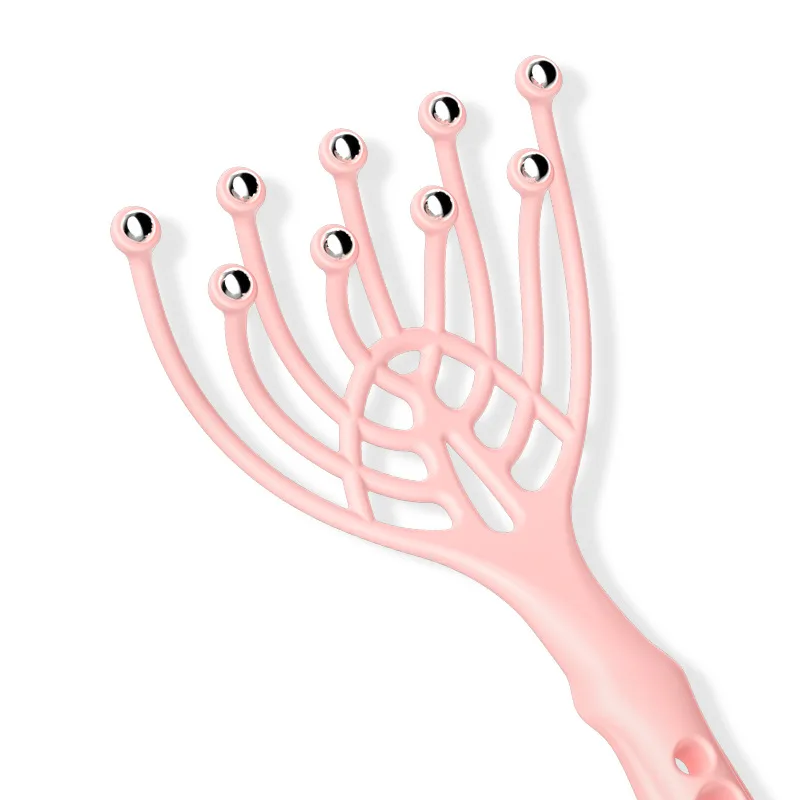 9 Claws Head Massger Streamlined Ball Body Relaxation Scalp Massage Hand Held Hair Relax Spa Health Care Stress Relief Aid