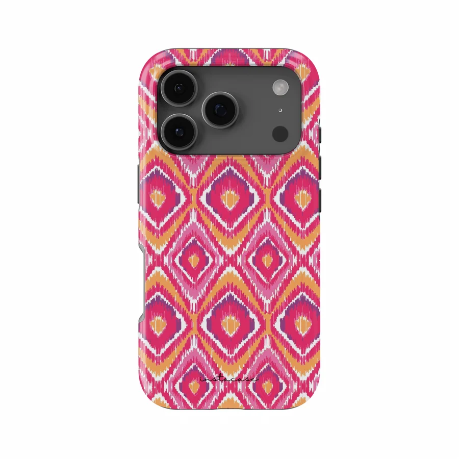 Etui na telefon w stylu vintage z wzorem w kratkę i geometrycznymi wzorami dla iPhone 17 17e 16e 16 15 14 13 12 11 Air Pro Max Plus, dwuwarstwowa tylna obudowa — zdjęcie produktu 2