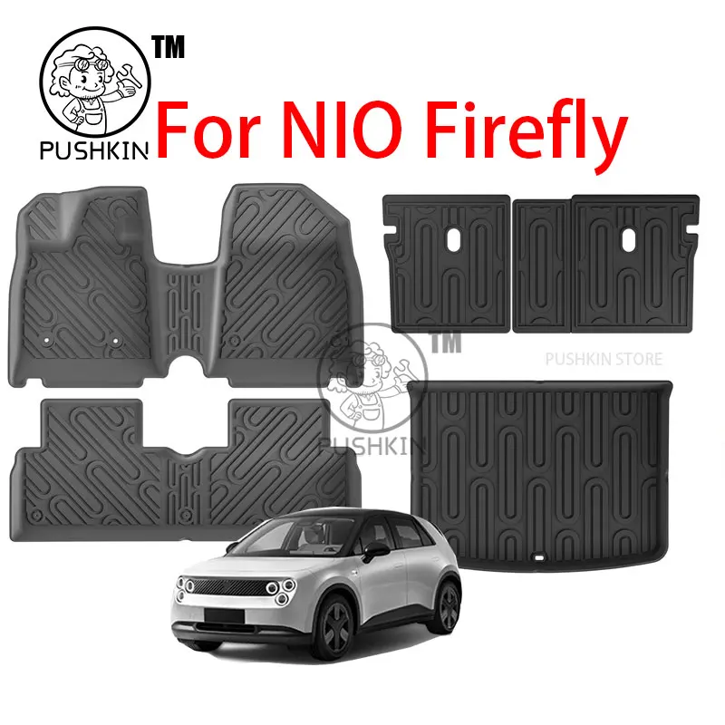 

LHD For NIO Firefly 5 Seats 2025 2026 TPE Foot Mats Interior Liner Waterproof Trunk Pad backrest cushion Accessories
