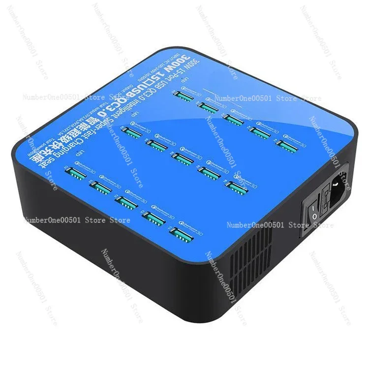 

USB multi-port socket 300W mobile phone tablet fast charging studio live broadcast porous charger multi-port USB charger