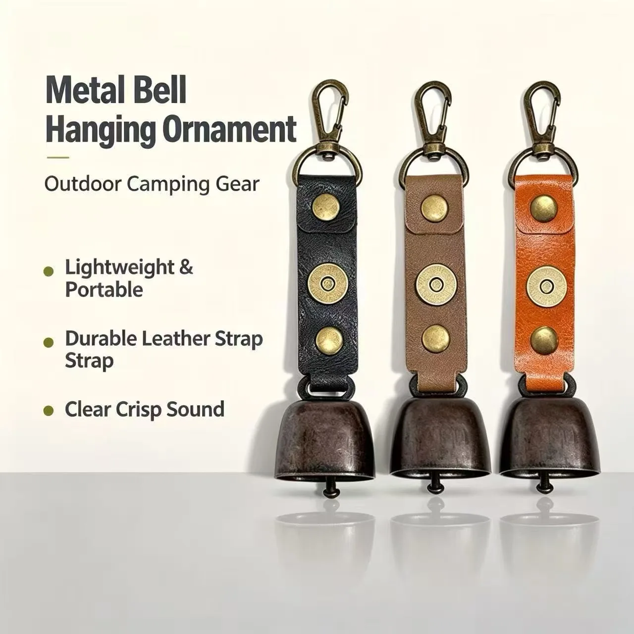Bear-Repelling Anti-Bear Bell Wind Chime Pendant for Camping Hiking Pet Hanging Ornament Outdoor Atmosphere Accessory