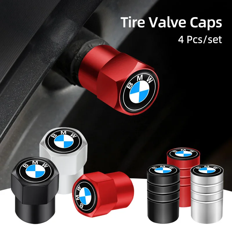 4Pcs Car Tire Valve caps Emblem metal Cap Accessories Sticker For BMW M E46 E90 E60 F30 F10 E39 E36 F20 G30 G20 E87 E92 X1 X5 X6 view 4