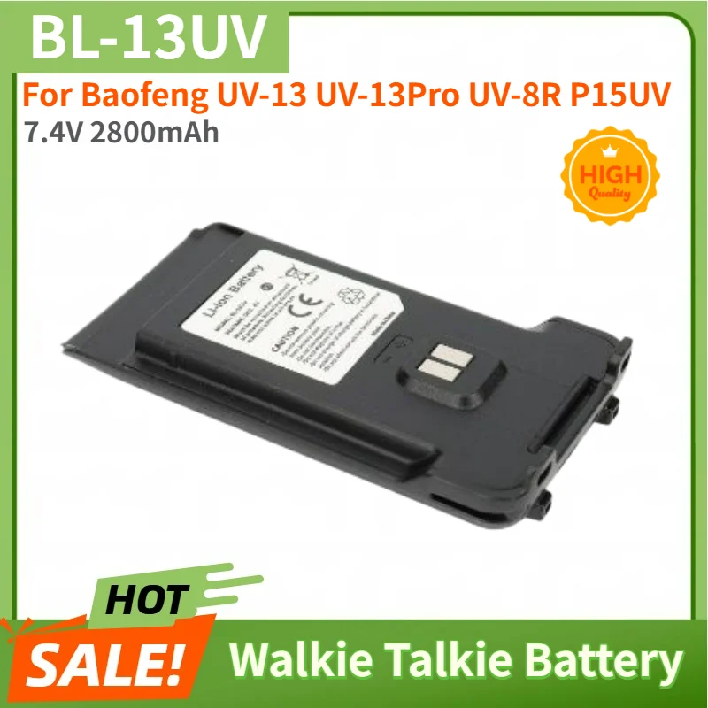 BL-13UV High Quality Battery 7.4V 2800mAh Type-C For Baofeng Walkie Talkie UV-13 UV-13Pro UV-8R P15UV Replacement Battery