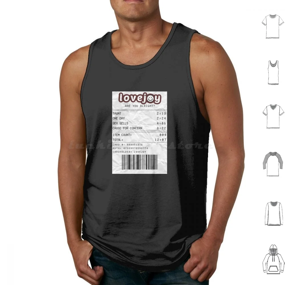 Lovejoy Album Receipt Tank Tops Print Cotton Lovejoy Wilbur Soot Are You Alright Taunt One Day Cause For Concern Dream