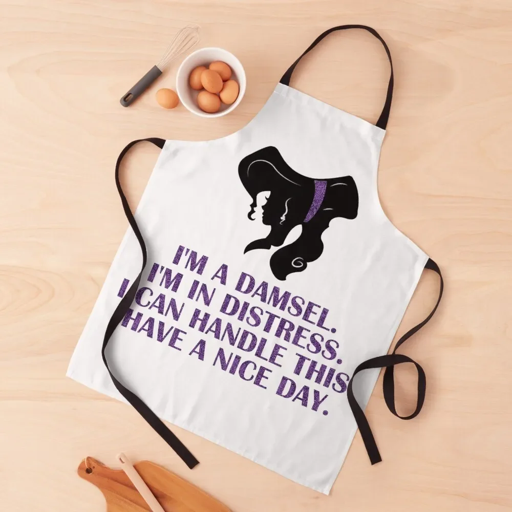 

I'M A DAMSEL Apron barber men women's work work ladies Apron