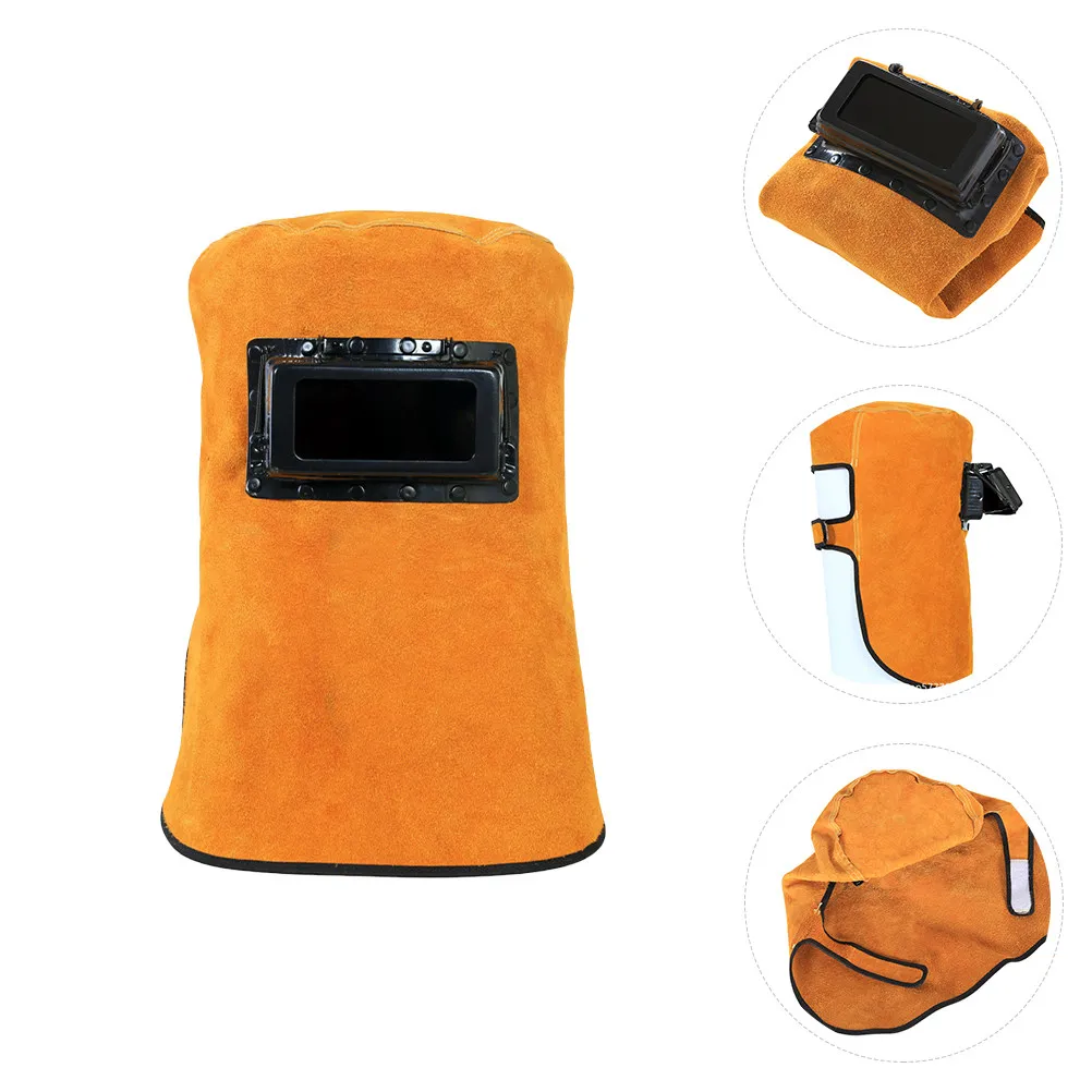 

1Pcs Premium Heat-Resistant Welding Face Mask with Hidden Seam Cotton Mesh Lining for Ventilation Comfort Safety Protection Face