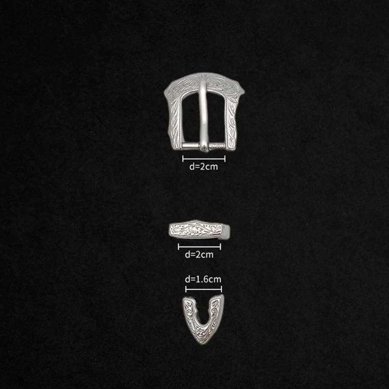 5asd Hipsters Simple Metal Belt Buckle Western Buckle for Ethnic Trendy Jeans DIY Accessories Replacement