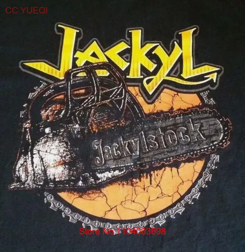 Rare Jackyl Me Off Rock Me Roll Me Cotton Black Men T-Shirt