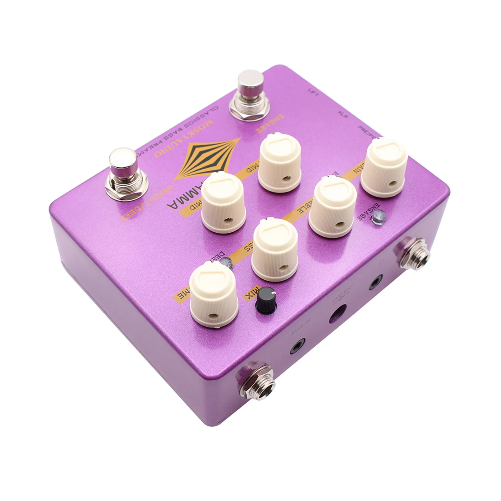 

Mosky Beta Ultra Bass Preamp 2 Distortion Modes + Eq for Heavy Tones - Pro Connectivity & True Bypass Pedal