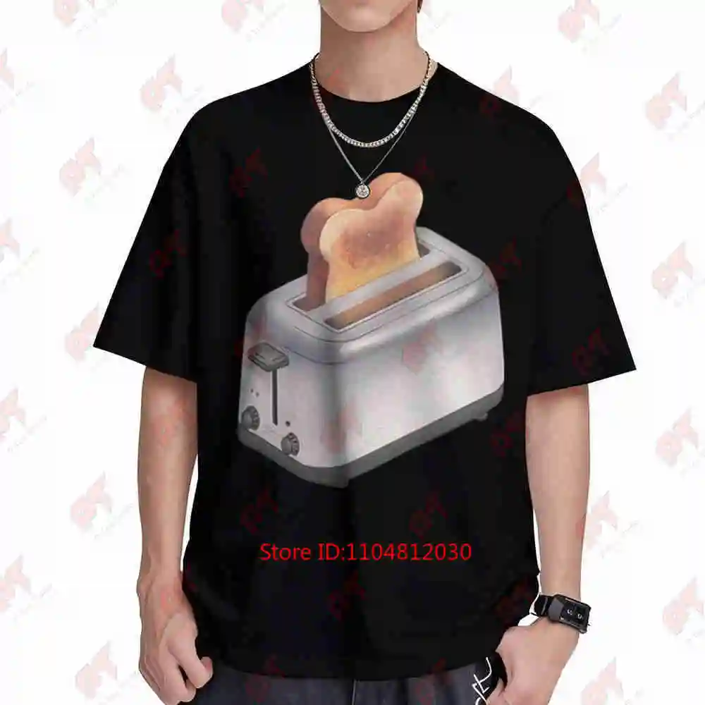 Toaster With Toast Short Sleeve Tee 100% Cotton T-Shirt