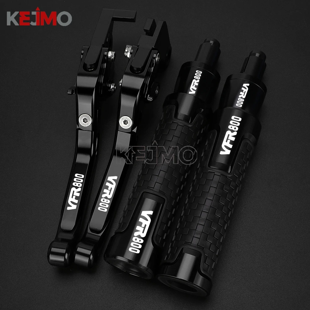 2002 03 -2007 CNC Aluminum FOR honda VFR800 VTEC VFR 800 Accessories Motorcycle Adjustable Brake Clutch Levers Handbar End Grips - view 2