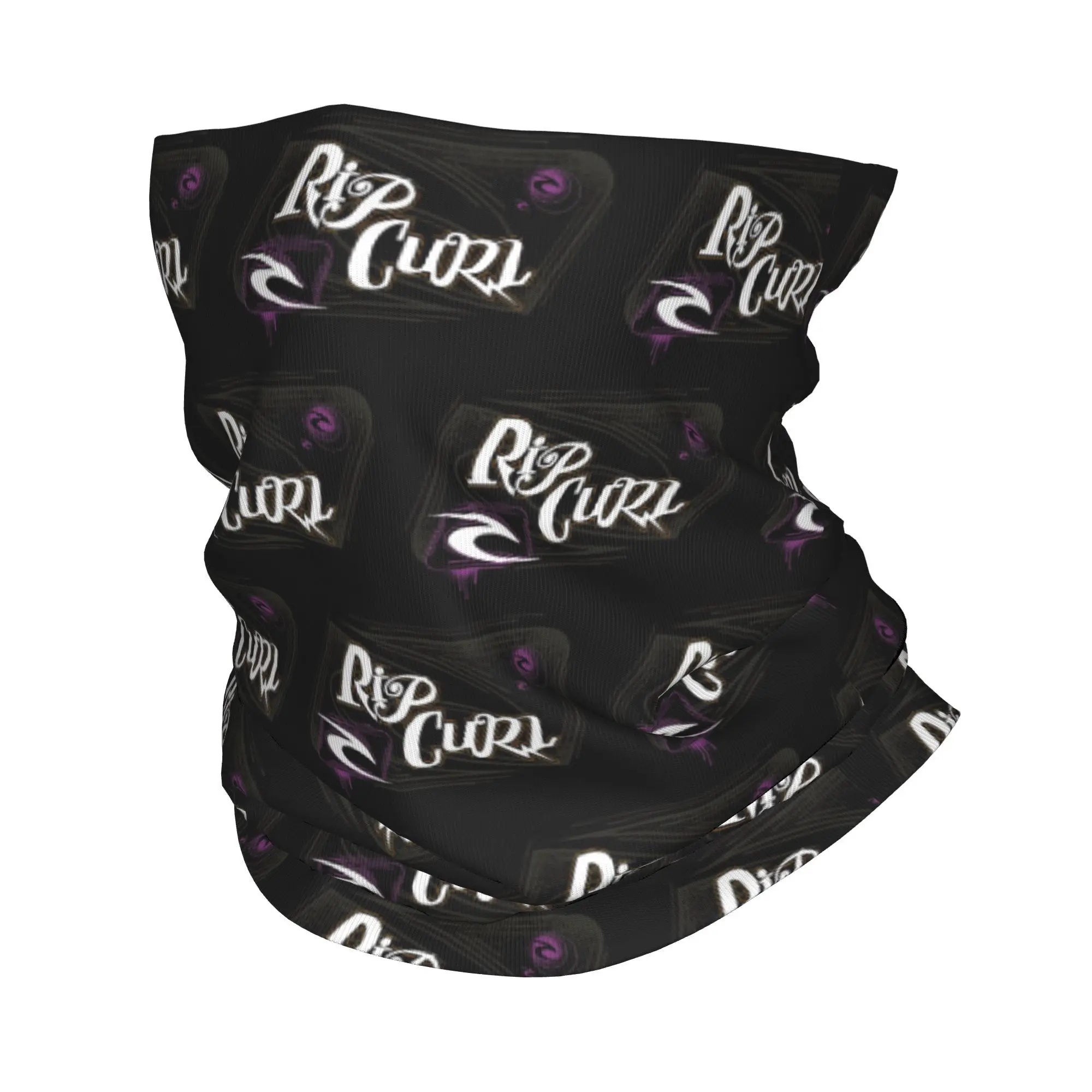 Custom Curls Surfing Rip Bandana Neck Warmer Men Women Winter Ski Tube Scarf Gaiter  Face Cover