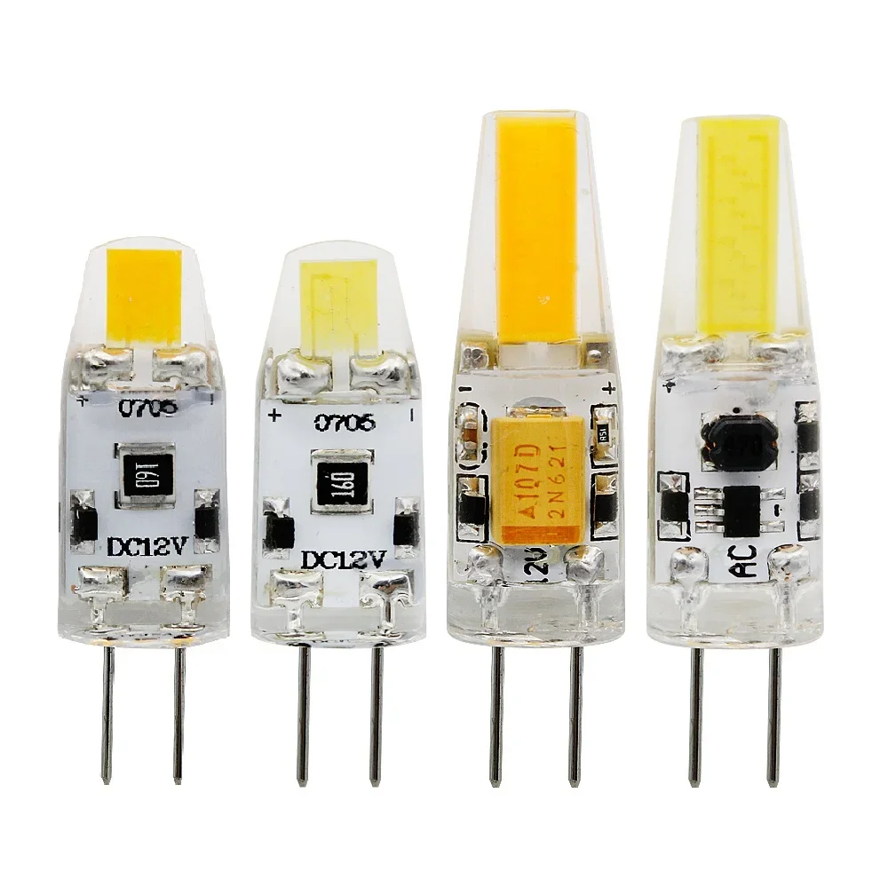 

4pcs/lot G4 COB Lamp LED 12V AC/DC 220V Light 1W 2W High Quality Chandelier Bulb Replace 10W 20W Halogen Lights