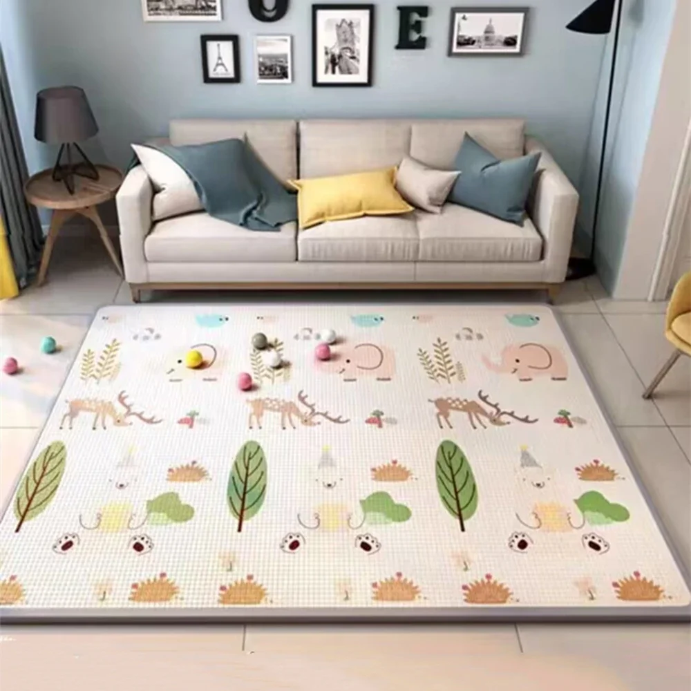 1cm XPE Environmentally Friendly Thick Baby Crawling Play Mats Folding Mat Carpet Play Mat for Children's Safety Mat Rug Playmat