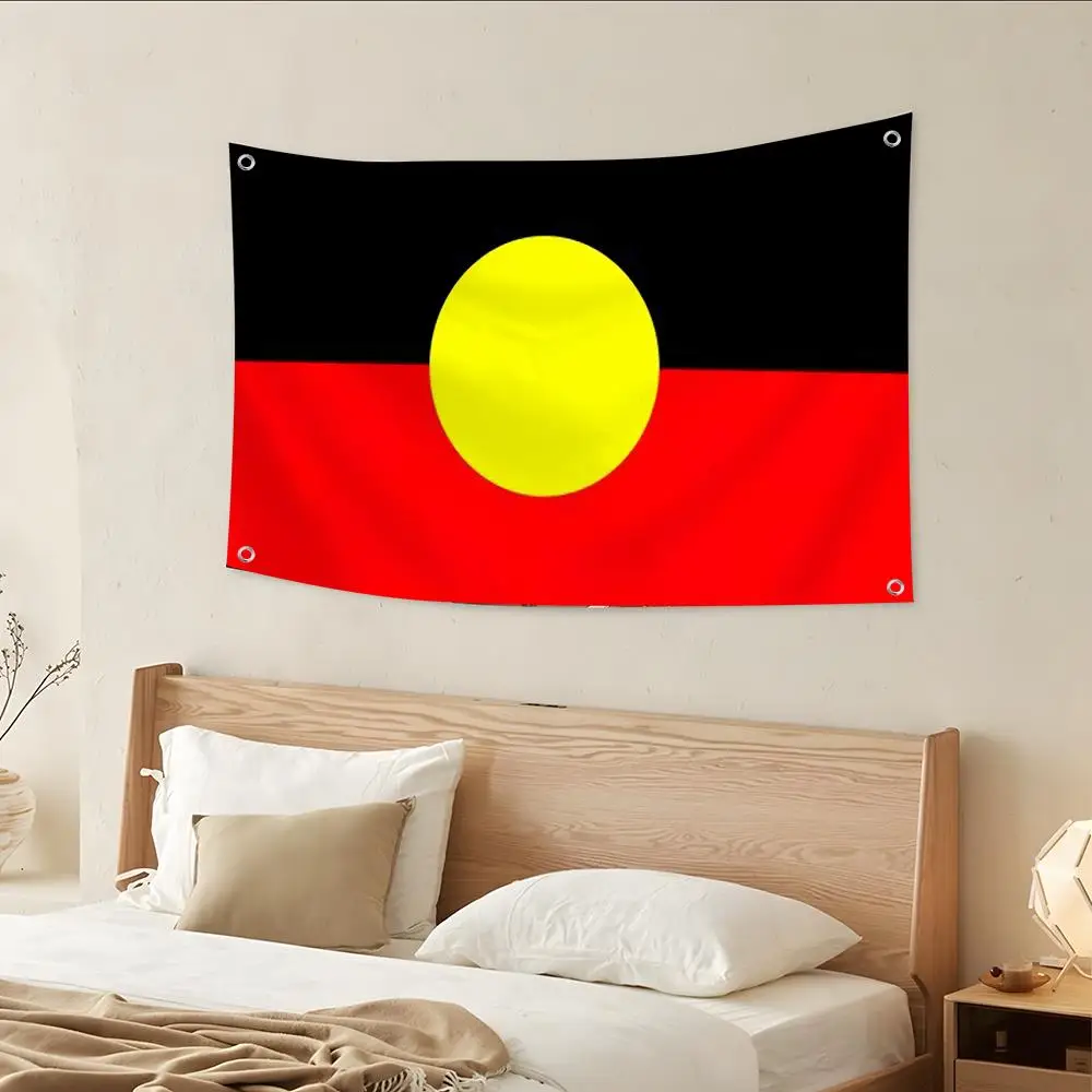 Australia Aboriginal Flags Custom Wall Hanging Background Art Banner For Bedroom Home Living Room Outdoor Decor