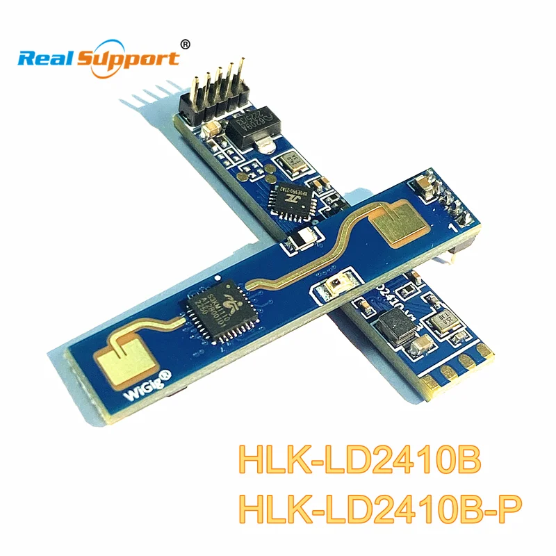 LD2410 HLK-LD2410B LD2410B FMCW 24GHz Smart Human Presence Radar Sensor Bluetooth-compatible Heartbeat Detection Sensor Module