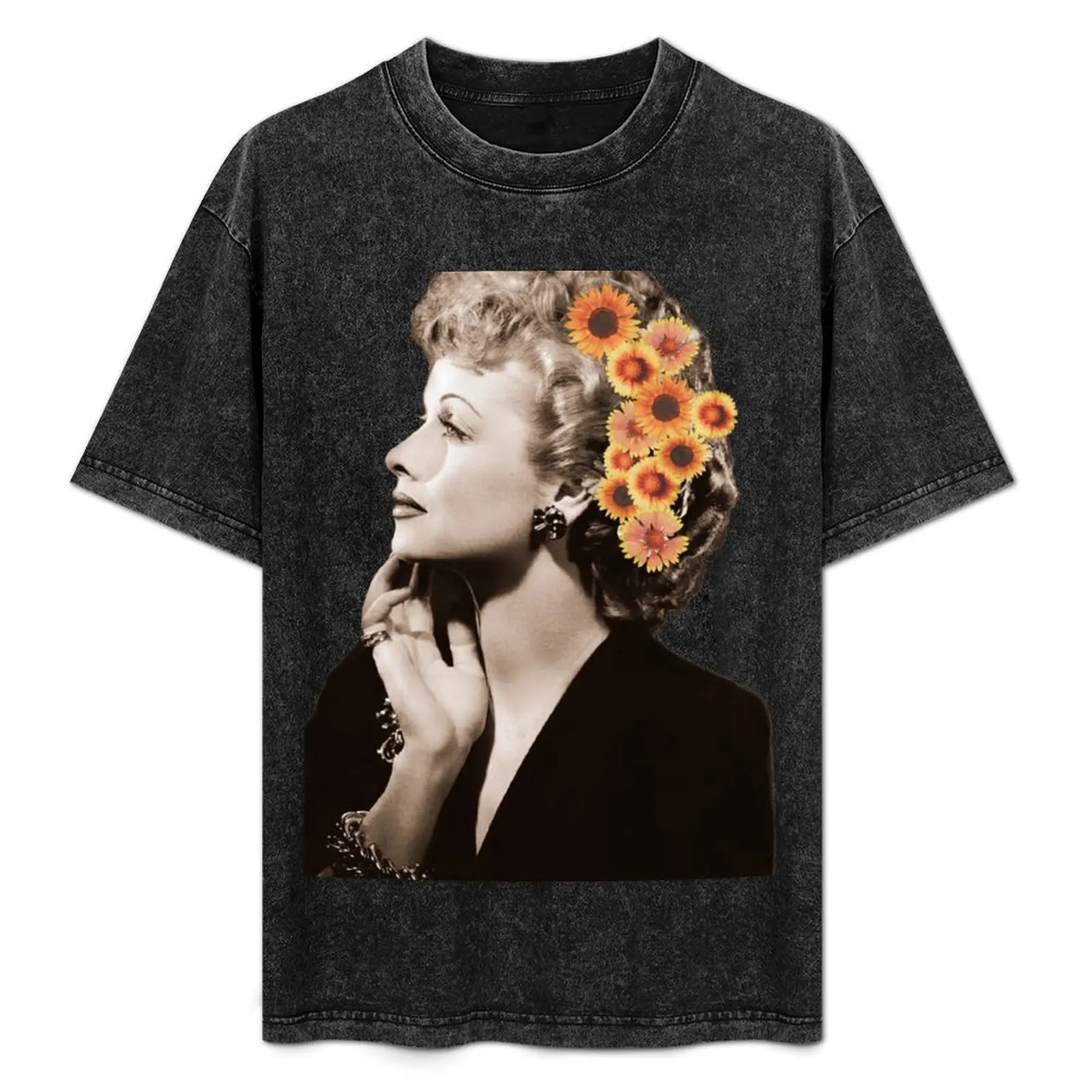 

Lucille Ball Floral T-Shirt Sun Protective Outdoor Tee Top