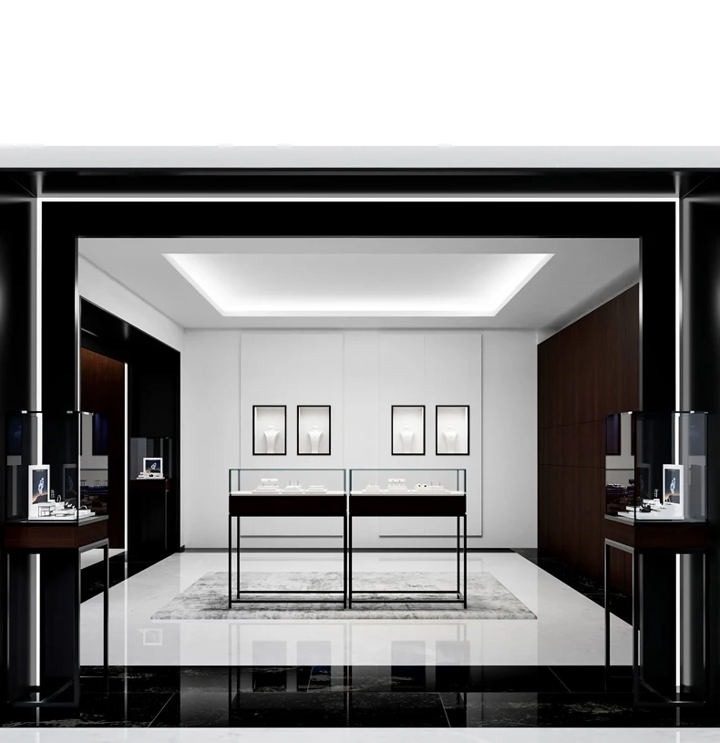 Oirlv Weißes Premium-Schmuckdisplay-Regal, Leder-Armbandhalter, Ohrringhalter, Halsketten-Organizer für Schmuck-Spezialgeschäfte – Detail 13