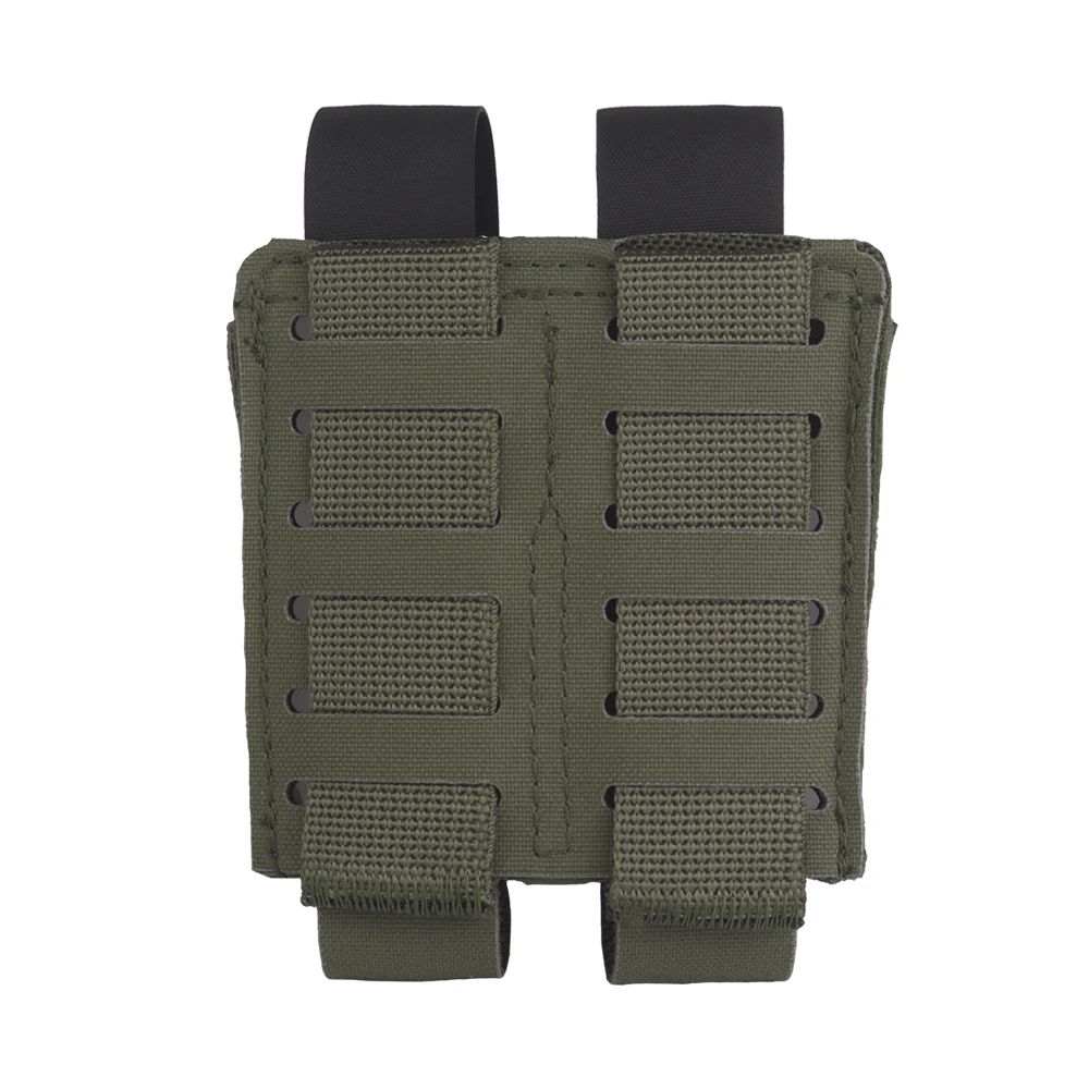 9MM Double Mag Pouch Agilit Style Pincers Pistol Magazine Pouch MOLLE Quick Release Airsoft Hunting Vest Tactical Belt Gear