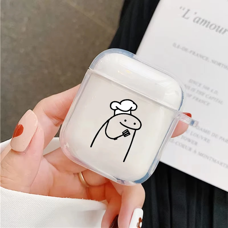 재미있는 성냥개비 라인맨 에어팟 4세대 3세대 2세대 프로용 투명 이어폰 케이스, 에어팟 2 3 1용 소프트 커버 보호 액세서리 쉘