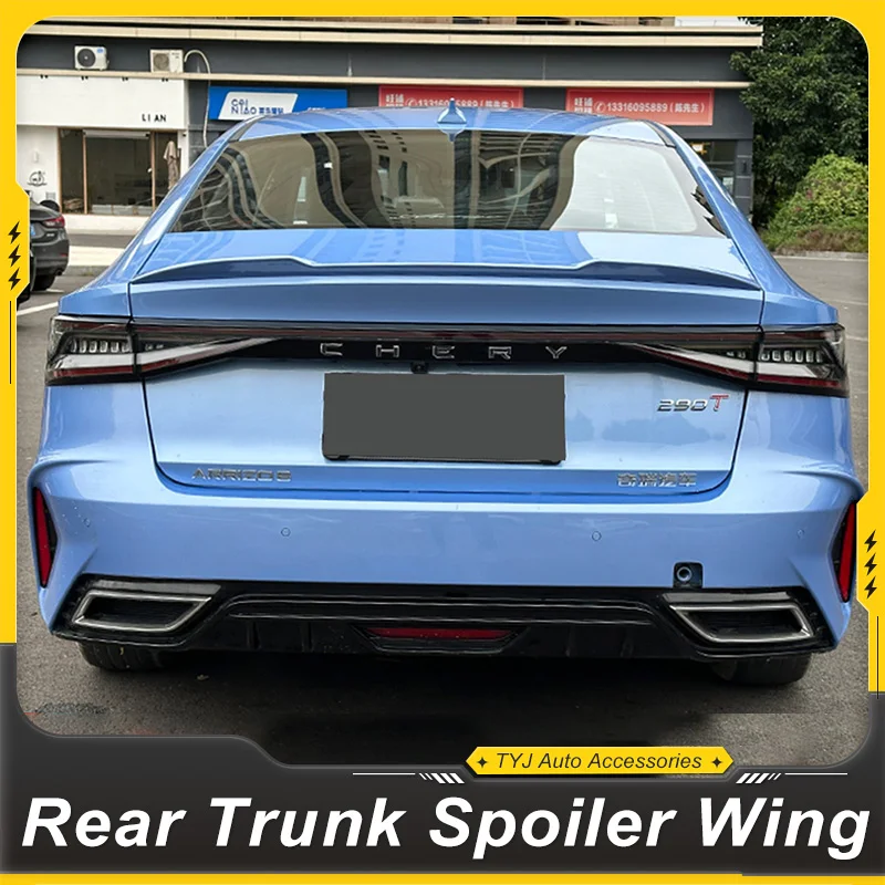 

For Chery ARRIZO 8 2023 24 Rear Trunk Lid Car Spoiler Wing Black Carbon Color Exterior Tuning Accessories Parts