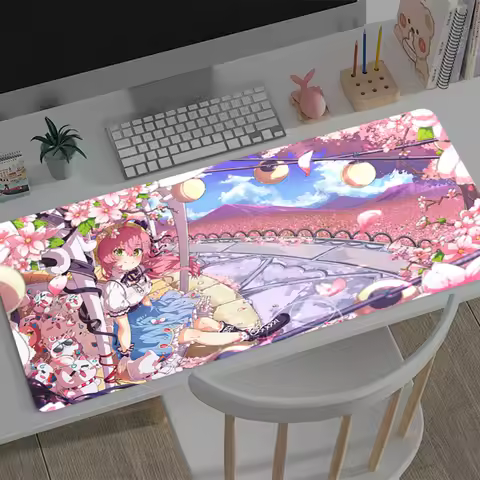 Mouse Pad Large Hololive Sakura Miko Gamer Keyboard Mat Pads Gaming Desk Protector Laptops Mousepad Deskmat PC carpet Mousepad