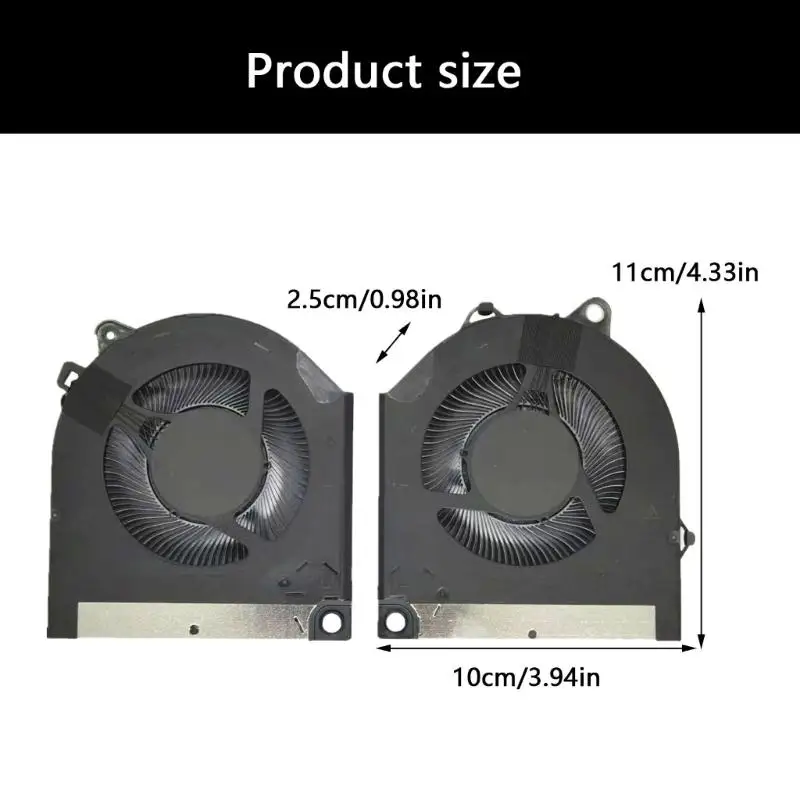 

652F Replacement Laptops Cooling Fan DC12V 4Pin CPU + GPU Radiators for X14