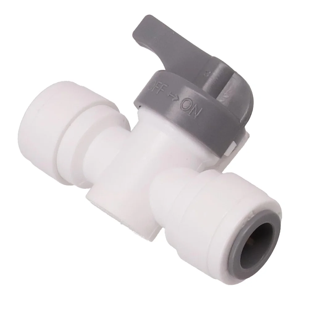 Hose Quick Connect Stop Tap Straight White 3/8 Inch Ball Valve Male Aquarium Fitting Aquarium Fitting Ball Valve