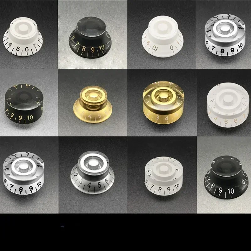 Electric Guitar Top Hat Control Knobs for Tone Potentiometer Strap Müzik Aletleri Ve Aksesuarları Fender