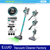 400W/≥28Kpa Cordless Vacuum Cleaner,Stick Vacuum with Touch Screen, Max 60 Mins Runtime,Wireless Vacuum Cleaners for Home, Anti-