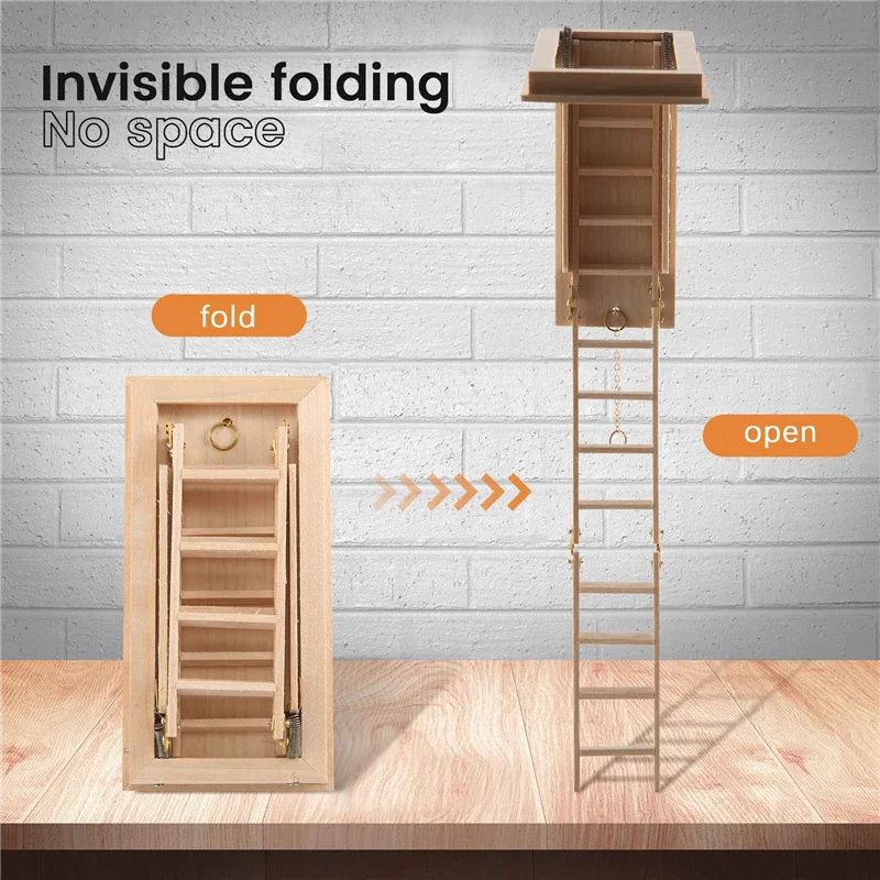RYOST 1:12 Escadas de Atico Dobráveis para Miniaturas de Casa: Uma Solução Prática e Realista para Modelos de Miniaturas