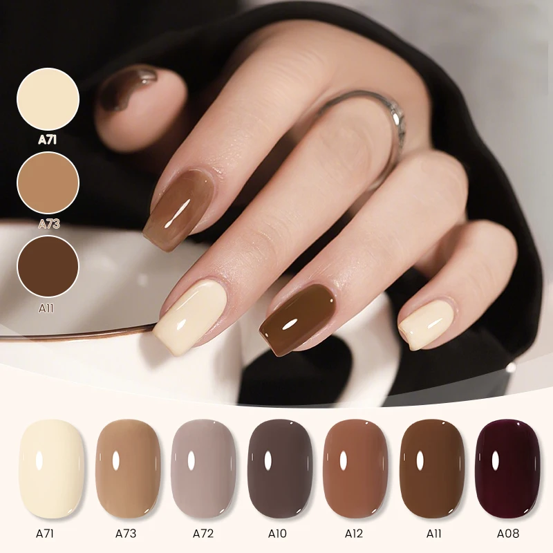 ยูอาร์ ชูการ์ เจลทาเล็บฮาโลวีน เจลกึ่งถาวร กลิตเตอร์เจลทาเล็บ ล้างออกได้ด้วยน้ำยาล้างเล็บ ใช้กับหลอดไฟยูวีและแอลอีดี สีกาแฟ ชมพูนู้ด แดง อุปกรณ์ทำเล็บ