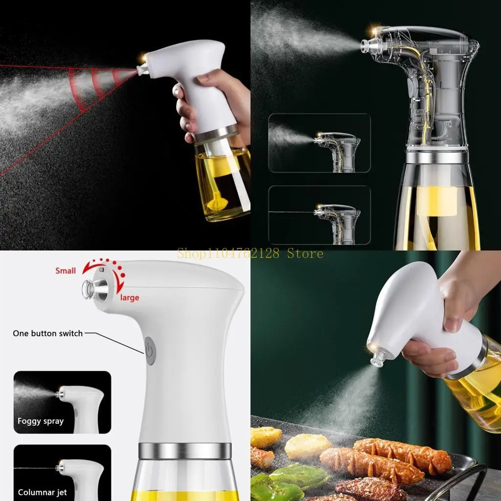 Botella eléctrica para almacenar aceite y vinagre para cocina, pulverizador de aceite, la mejor oferta, pulverizador de aceite para freír al aire, para hornear ensaladas