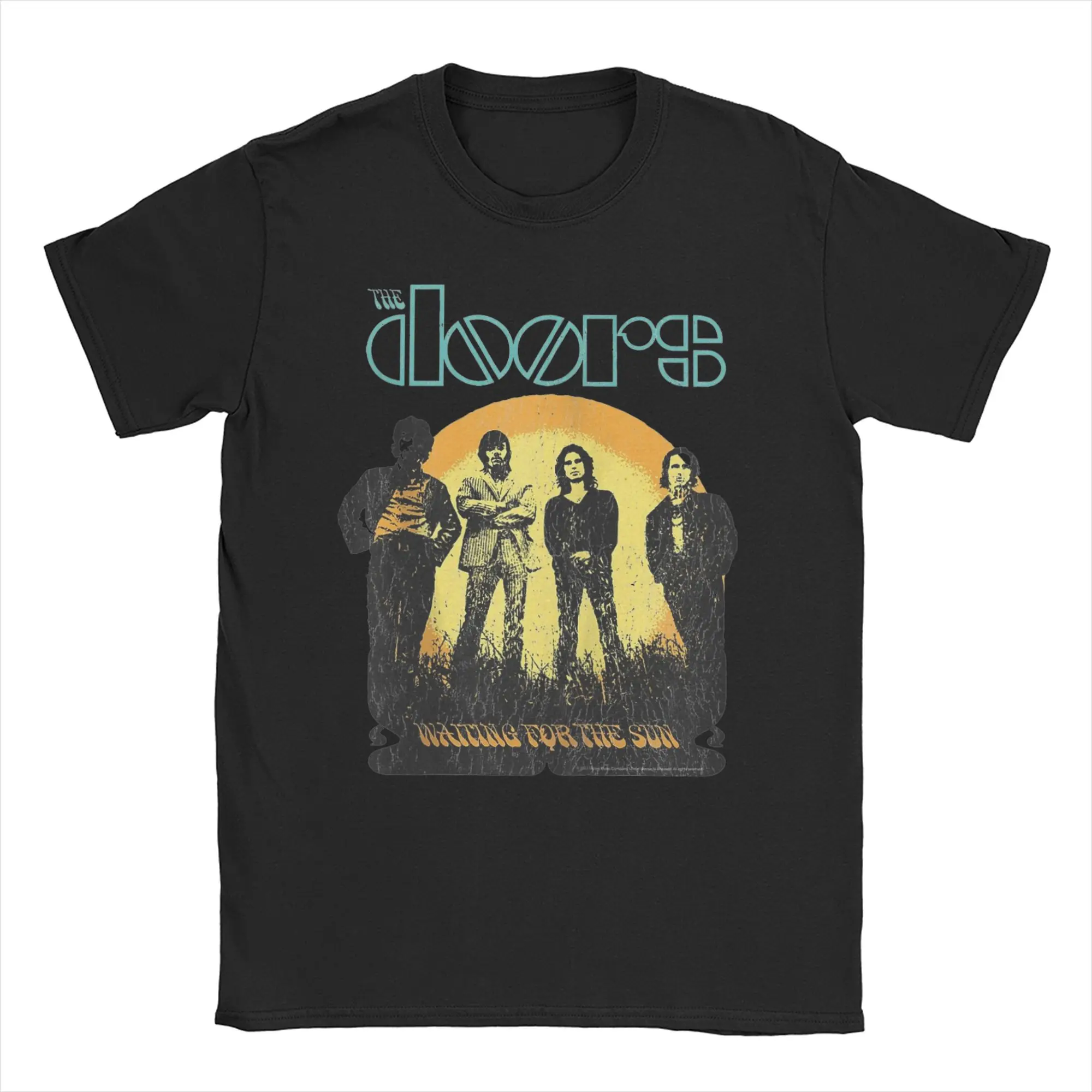 The Doors Rock Band Outfit Unisex T Shirts Cotton Tee New Arrival Waiting For The Sun Tops T-shirt