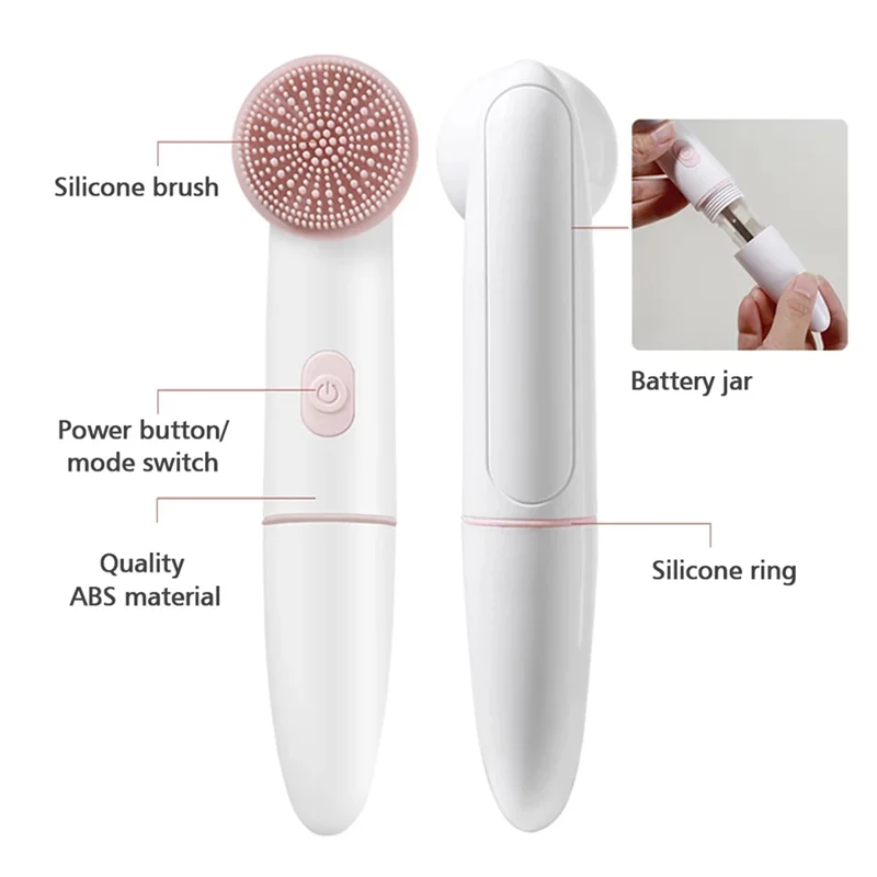 A97G Electric Silicone Facial Cleansing Brush Skin Care Peeling Blackhead Removal Pore Cleanser Face Massager Device