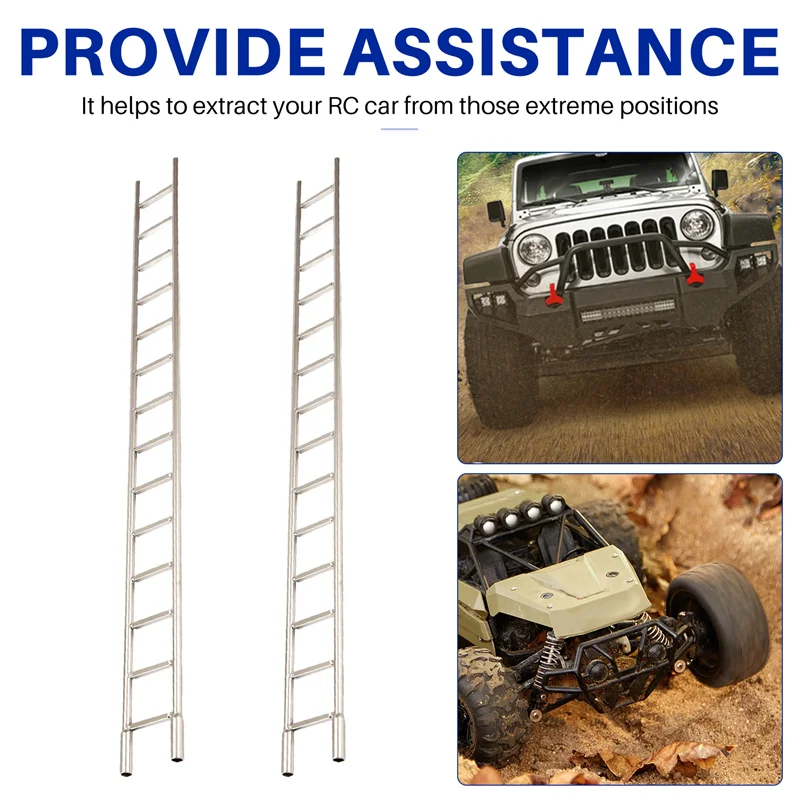 B49B-معدن محاكاة سلم الديكور ل 1/10 Traxxas/محوري/Redcat HPI/Arrma/Losi قطع غيار السيارات ذاتية الصنع