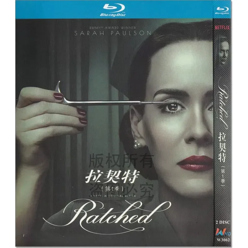

Blu-ray suspense thriller American drama Ratchett high definition disc 1080P 2BD disc non-DVD disc