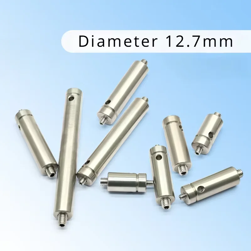 Batang pendukung tiang optik Diameter 12.7mm, batang pendukung berulir M4 dan M6 eksternal, batang koneksi baja tahan karat