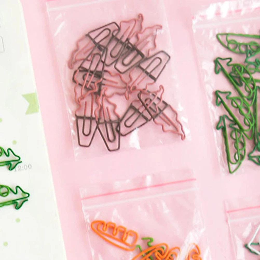 

10PCS Ice Cream Paper Clips Cute Metal Binder Clip Holders Coloured Office School Supplies Notebook Marker Scrapbook