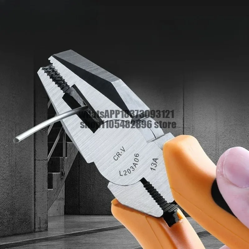 Vice diagonal mouth steel wire diagonal nose pliers hardware tools Daquan electrician pointed nose pliers