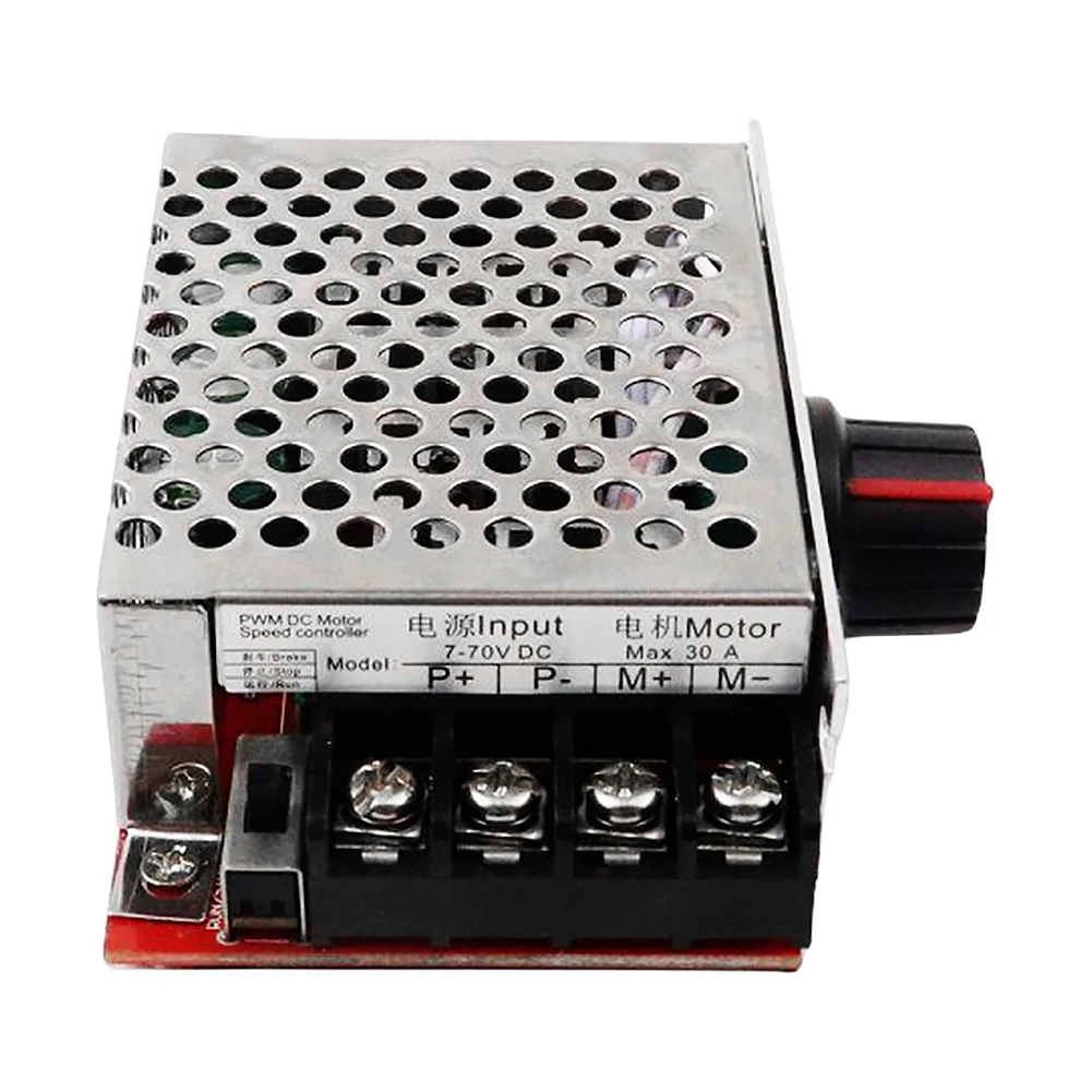 

7-70V PWM DC 30A Speed Regulator Control Governor Switch 12/24/48/60 V Adjustable Motor Speed Controller Switch High Power
