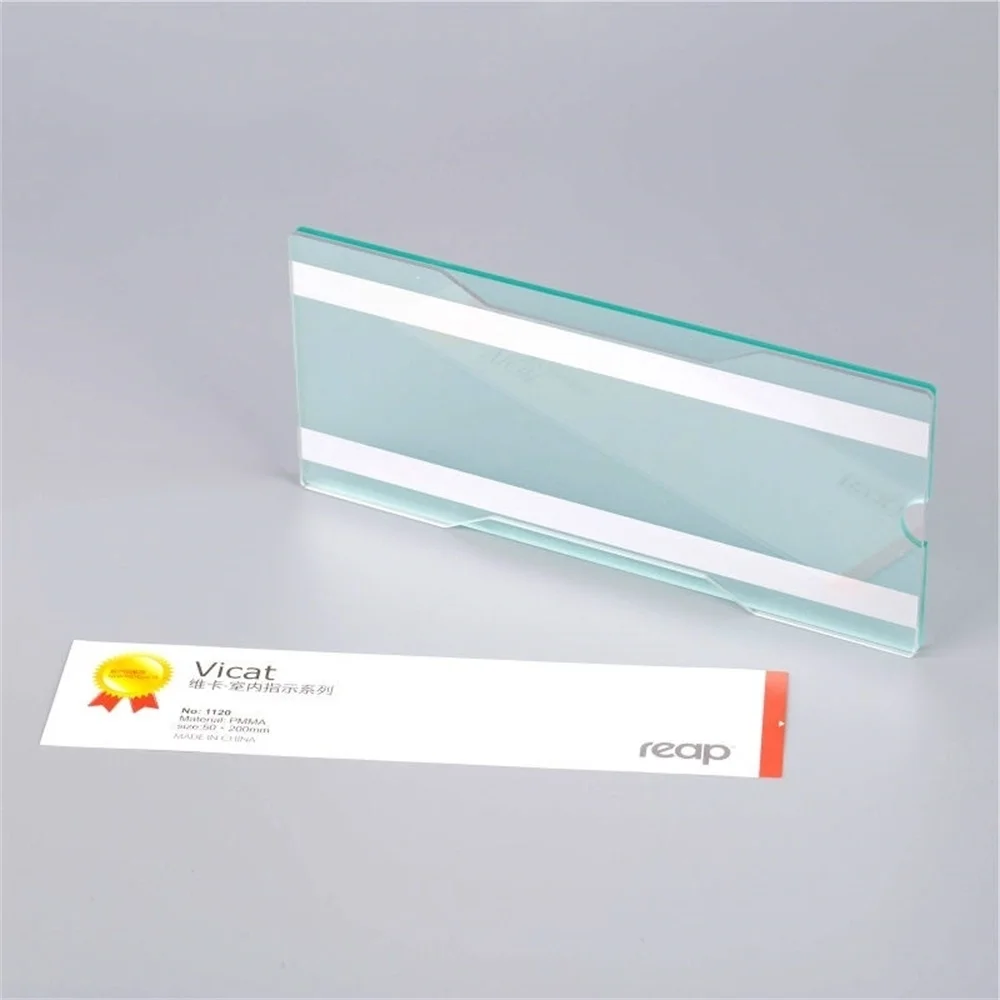Acrylic 200*50mm Landscape Door Signage Wall Sticker Frame Horizontal Wall Mount Sign Holder Office Room Name Tag Card Case Rack