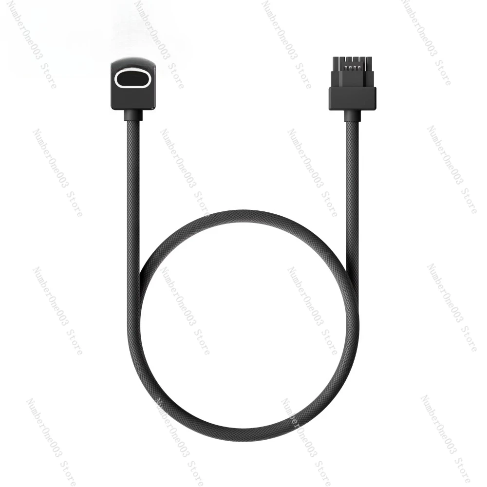 

Кабель питания видеокарты 16PIN под прямым углом 90 ° Кабель модуля Bend 4090 12 + 4-контактный PCI5.0 12VHPWR